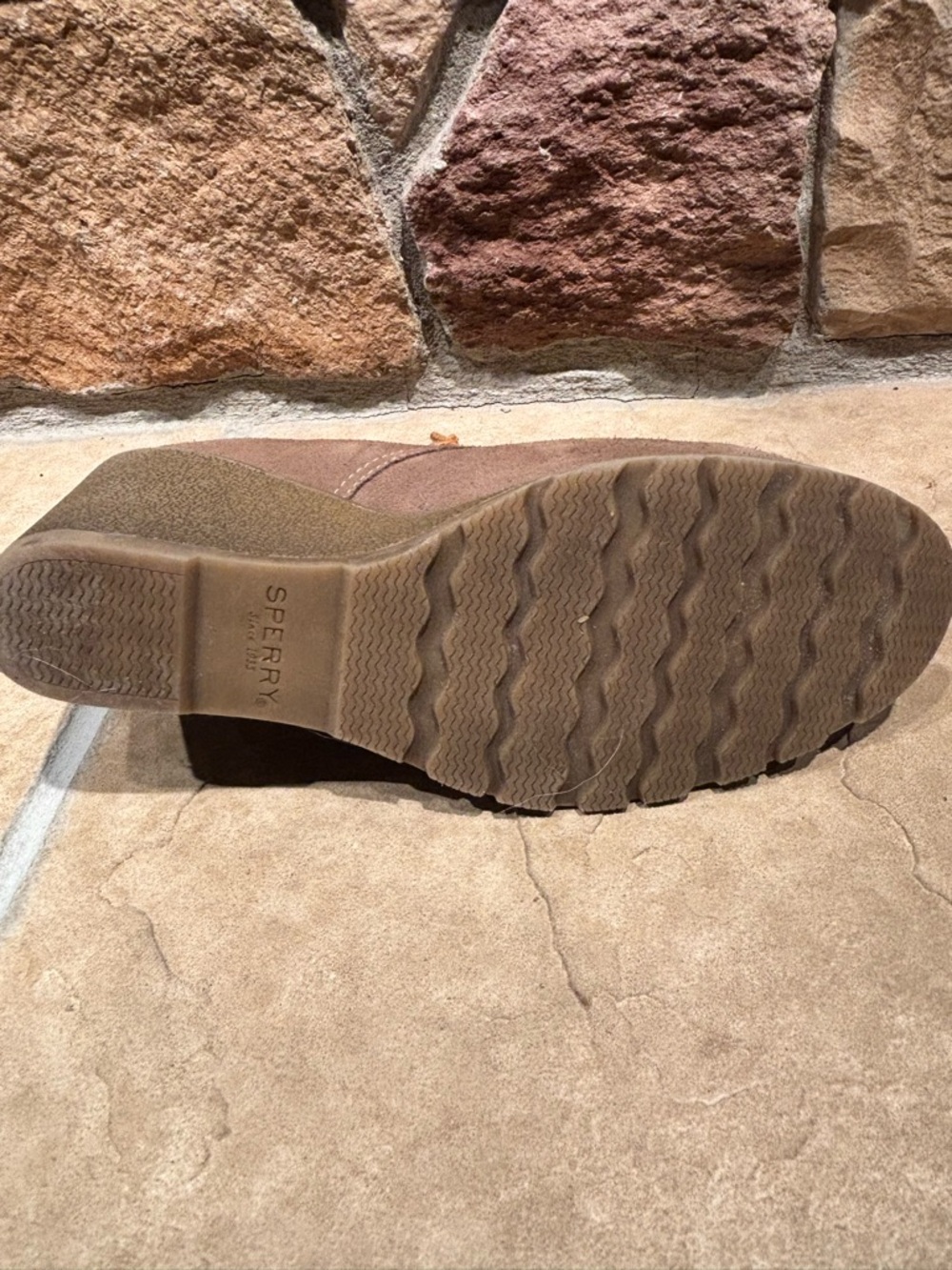 Sperry Top Sider Tan Suede Stella Prow Lace Up Wedge
Ankle Booties - Picture 6 of 7